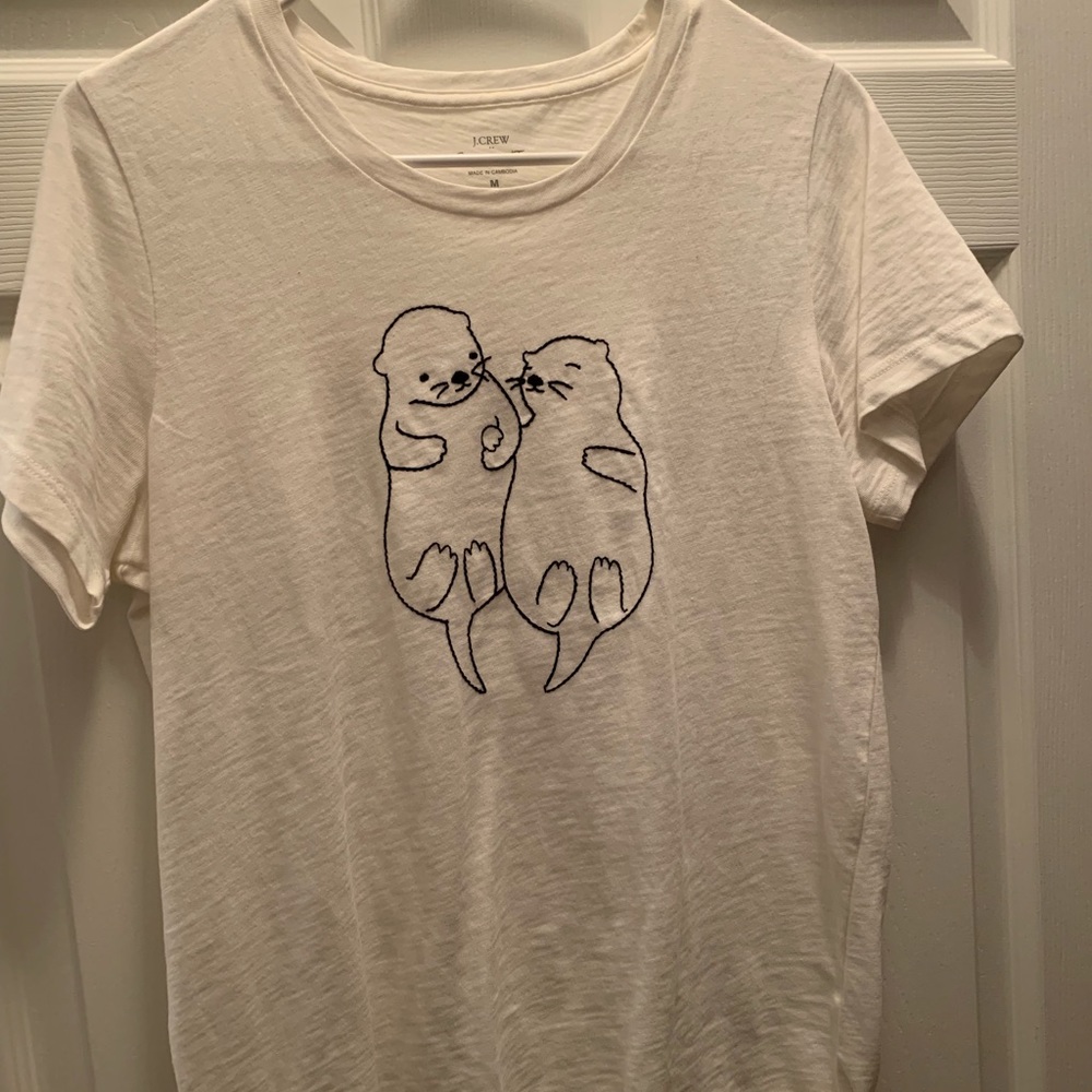 J. Crew Snuggly Otters Collector Tee